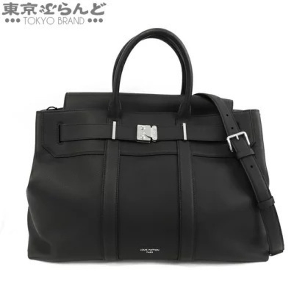 Louis Vuitton Georges Tote Black Taurillon Leather Shoulder Bag